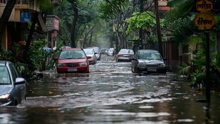 暴雨 积水 洪水 水灾