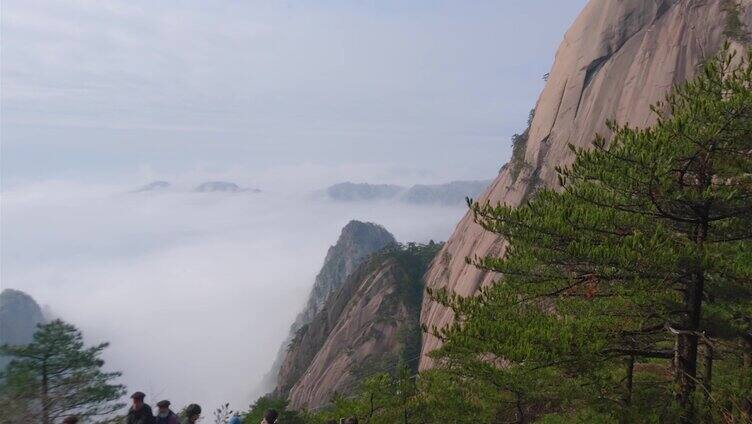 黄山风景区云海延时美景唯美风景视频素材