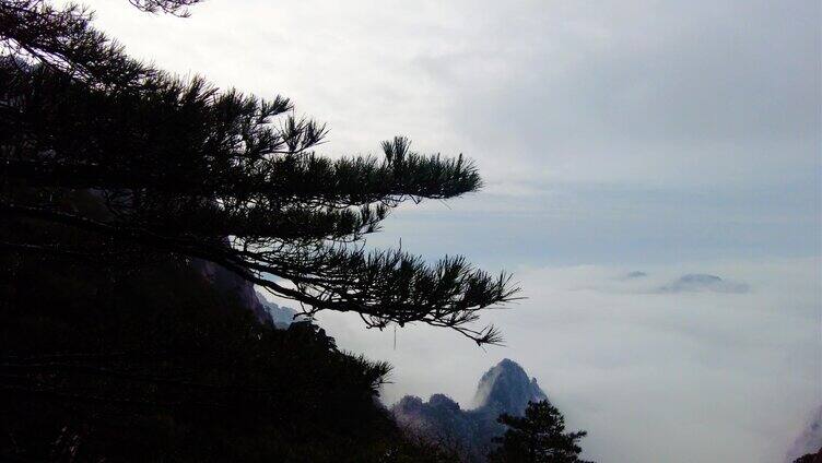 黄山风景区壮观云海延时唯美风景视频素材4