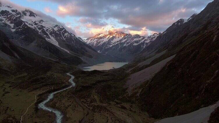 空中库克山，新西兰