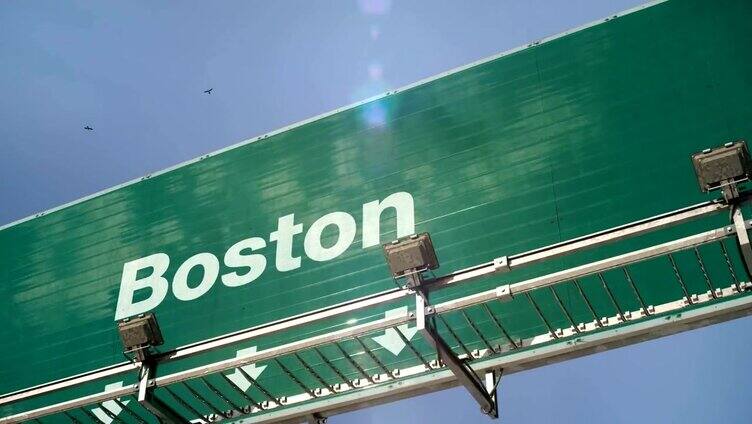 飞机着陆波士顿