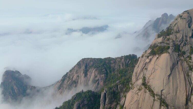 黄山风景区唯美风景视频素材航拍