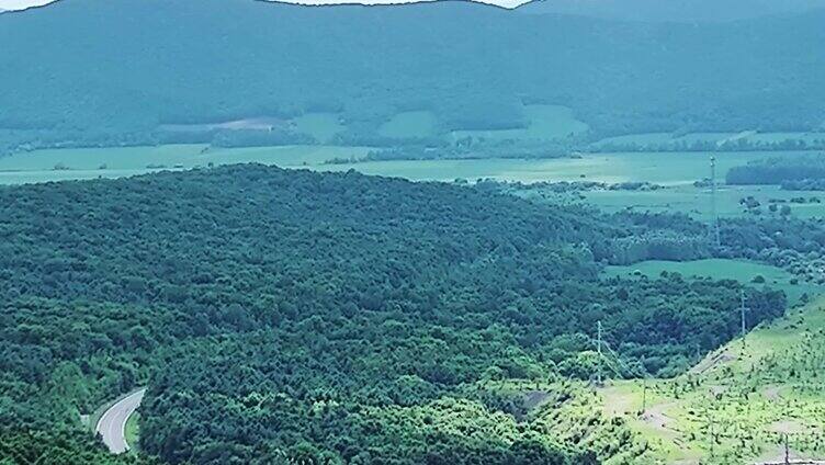 完达山山脉航拍