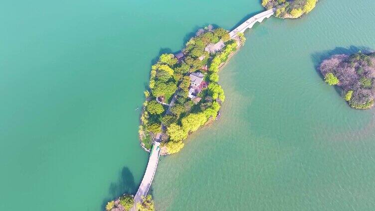 江苏省无锡太湖鼋头渚风景区航拍风景区国家