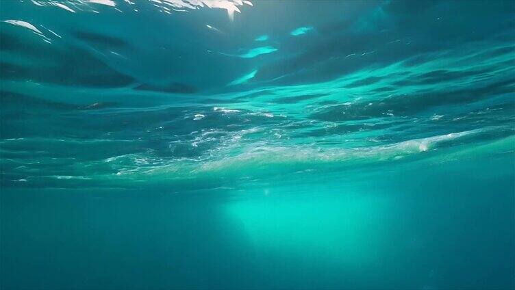 fpv海边沙滩海浪海水特写