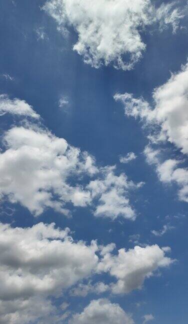 天空竖屏蓝天白云空镜唯美天空城市好天气