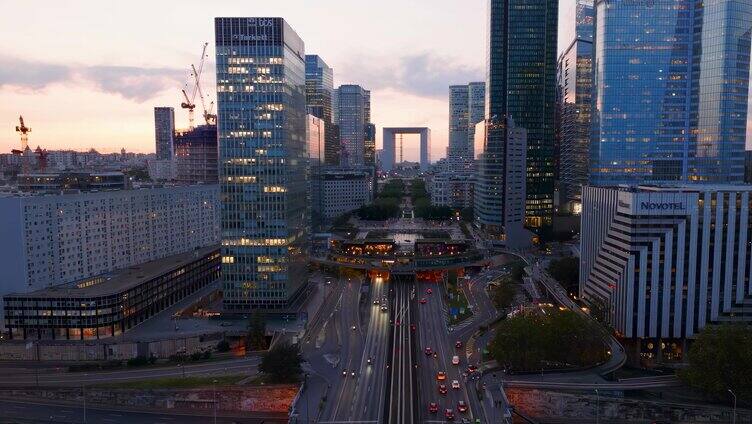 法国巴黎全景 塞纳河