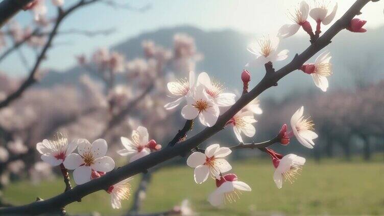 春天春分春暖花开百花齐放各种花开延时