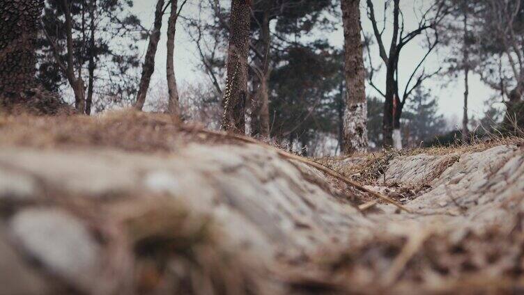 登山徒步户外奔跑脚步