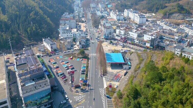 安徽省黄山风景区汤口镇大山风景视频素材航