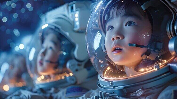 小小宇航员 飞天梦想 儿童宇航员 儿童节