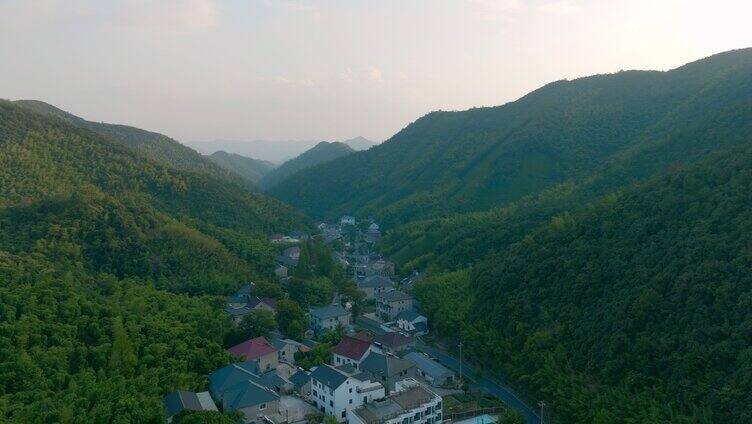 湖州莫干山村庄航拍