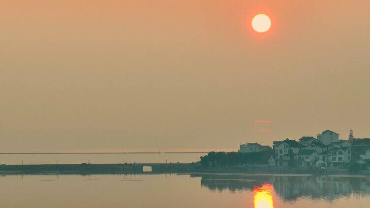 日落 江南水乡 太湖