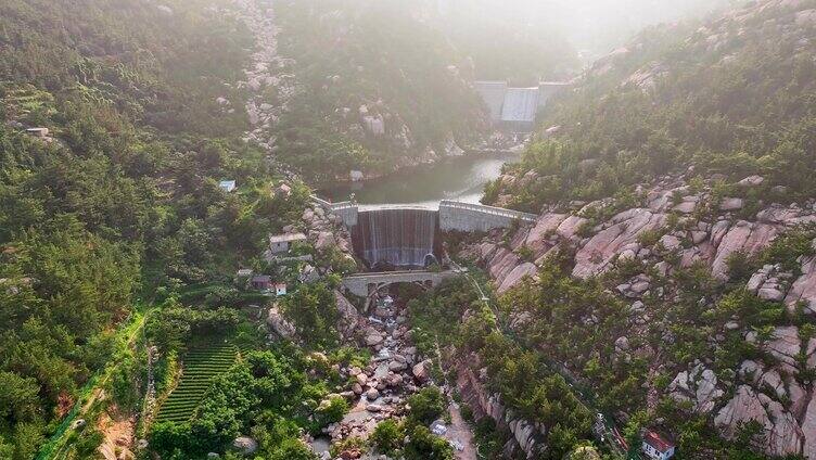 航拍-崂山水库