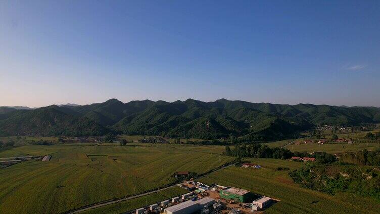 4k营口山区农村航拍