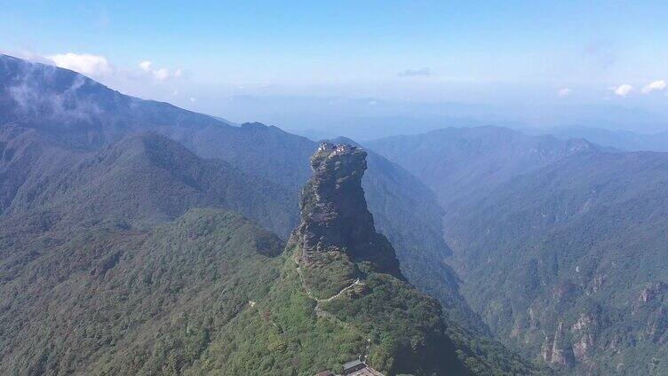 航拍梵净山红云金顶自然遗产大美风光