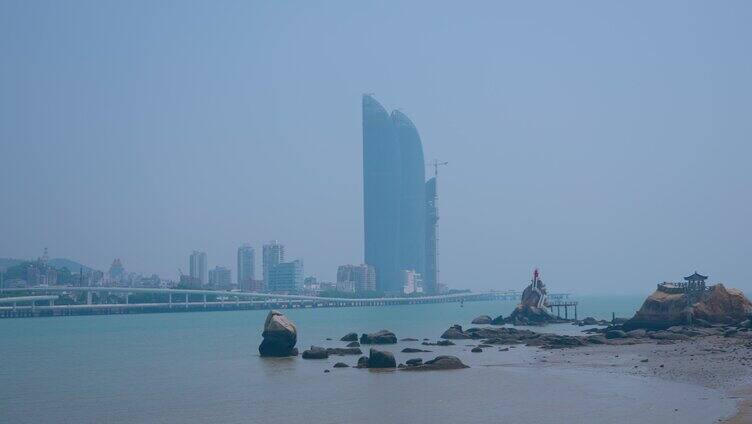 厦门 鼓浪屿 海滩边