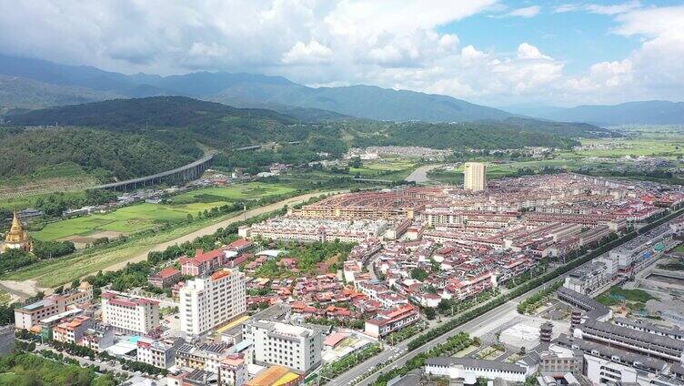 城镇航拍实景