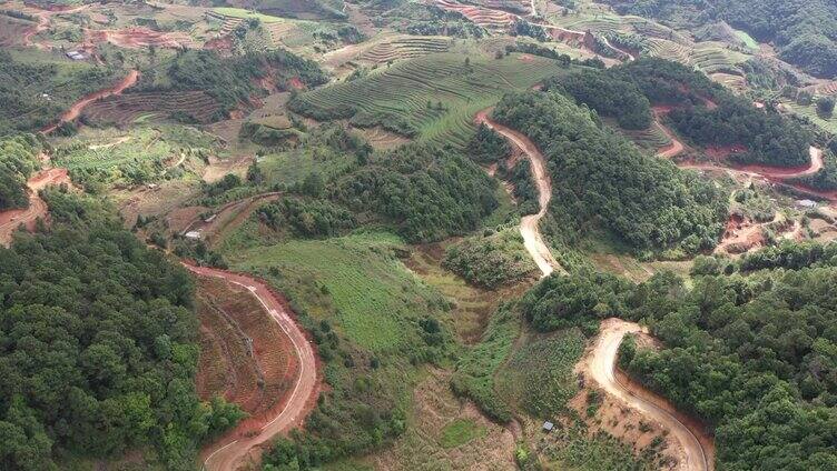 盘山公路航拍