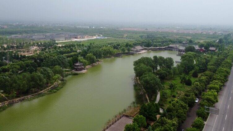 芮城-永乐宫-航拍-山西运城 永乐宫壁画