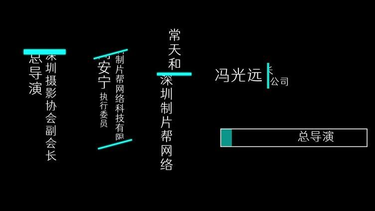 简约商务质感人名字幕条