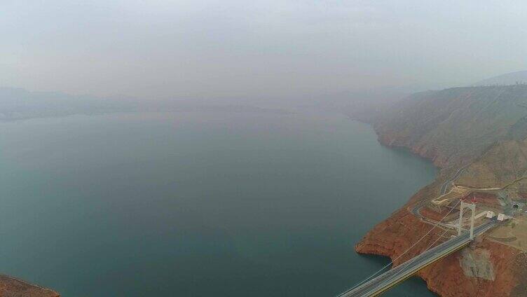 刘家峡水库航拍