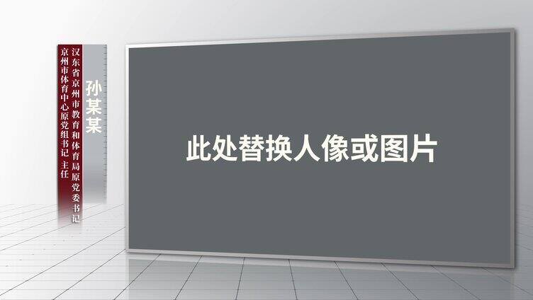 反腐警示采访视频框采访框AE模板