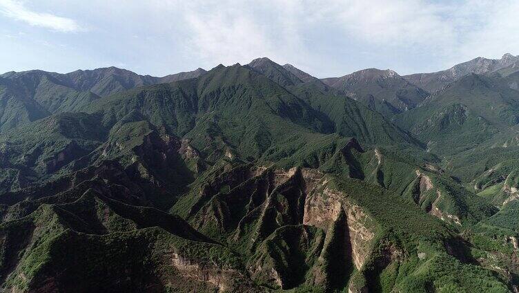 央宗林区航拍 山 树木 森林 林区 悬崖