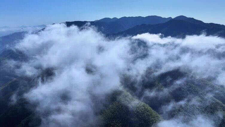 航拍乡村云海震撼美景