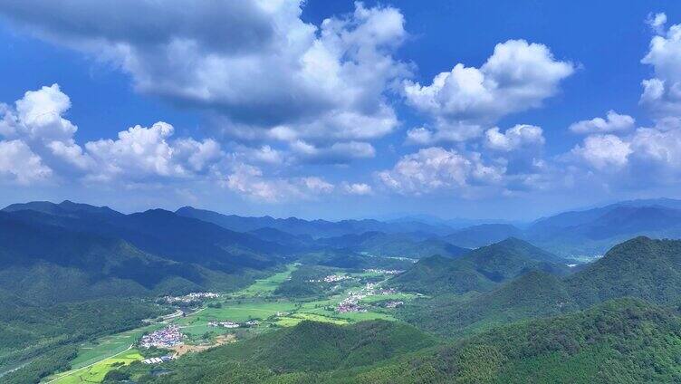 航拍江南田园美景