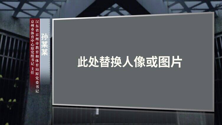 反腐警示采访视频框采访框AE模板