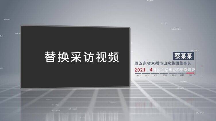 反腐警示纪委扫黑嫌疑人介绍AE模板