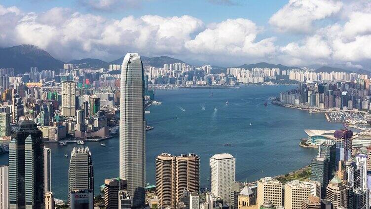 香港卢吉道白天延时摄影