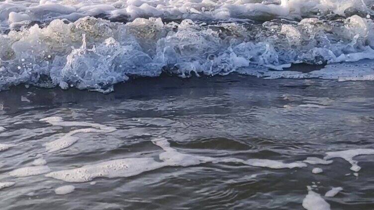  大海浪花 海边潮汐 沙滩海岸海浪