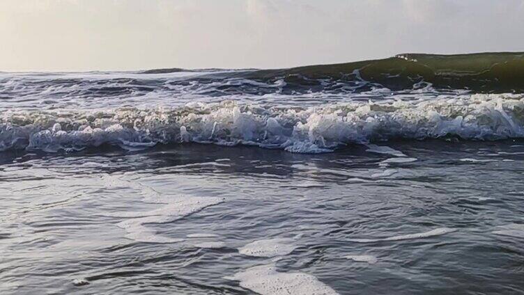  大海浪花 海边潮汐 沙滩海岸海浪