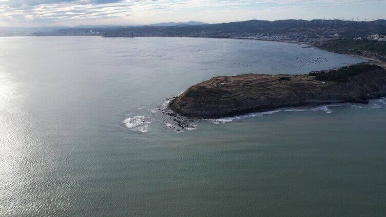 镇海角海岛海滨航拍