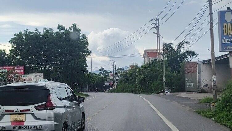 国外乡村公路 道路两侧风景