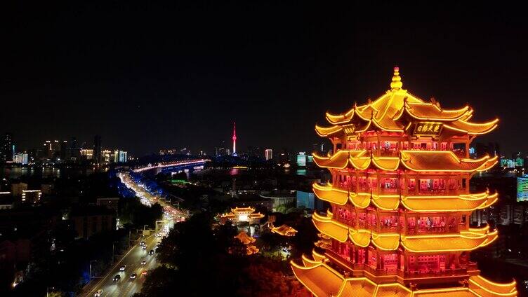 武汉黄鹤楼夜景