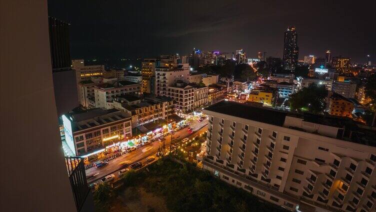 泰国芭提雅夜景