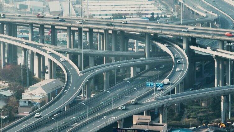 重庆路立交桥特写全景