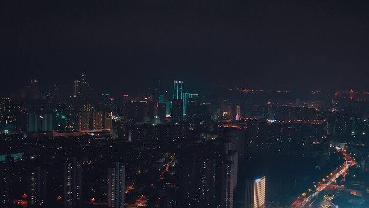 万科中心城区夜景新都心CBD夜景