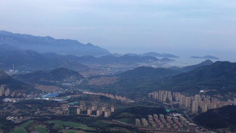 崂山山区村山里航拍