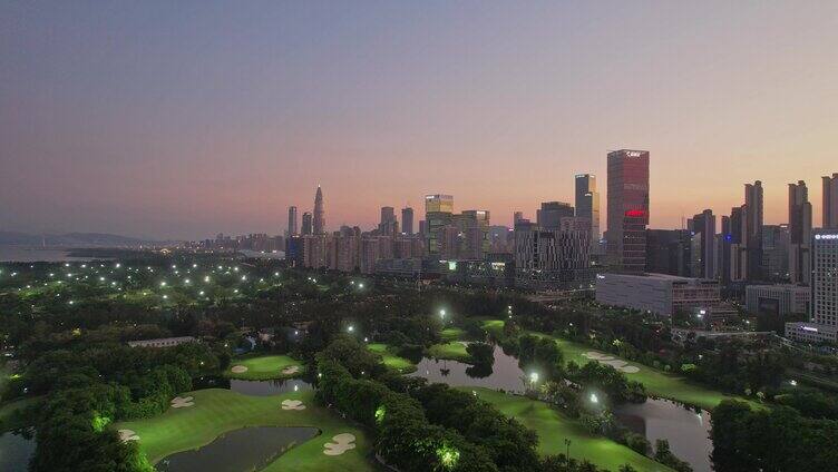 沙河高尔夫夜景