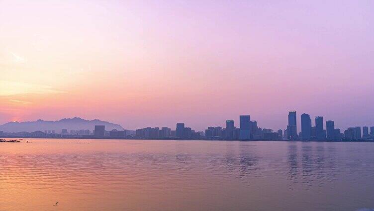 唐岛湾 晚霞日落 黄岛 西海岸新区