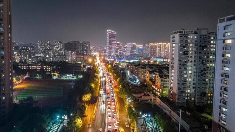 黑龙江路晚高峰车流延时2