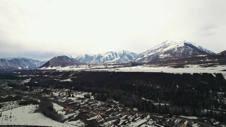 禾木村 雪景航拍合集