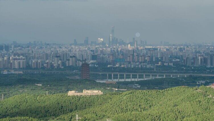 俯瞰北京城市风光