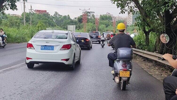 街道摩托车流 摩托车 交通 街道 骑行