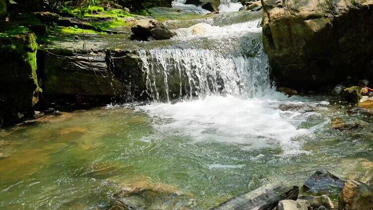 （合集）唯美4K湖北恩施森林山泉泉水流水