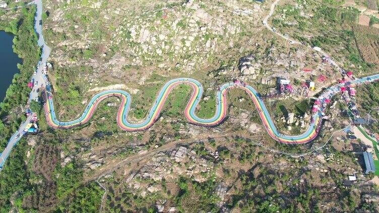 山亭风光 绿道 岩马湖 岩马水库景区 